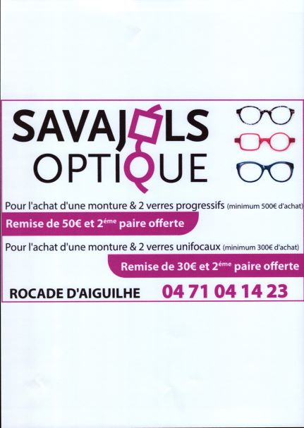 Logo SAVAJOLS OPTIQUE